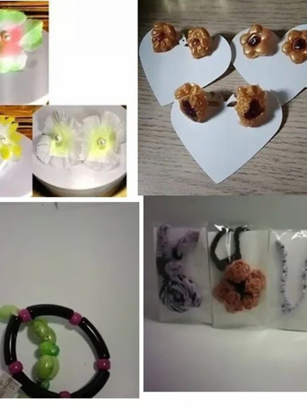 earrings, necklaces and bracelets 12 pcs